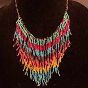 Indian type Beaded Statement Piece Necklace